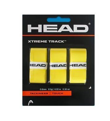 Обмотка (Overgrip) Head Xtremetrack (3 шт) для падел-тенисса, желтая 120416 фото