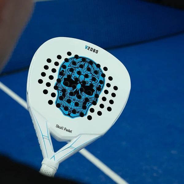 Ракетка для падел-тенісу Skull Padel V2080 White Blue 12K 120326 фото