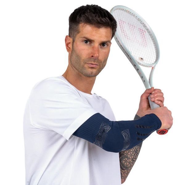 Компрессионный спортивный рукав Floky No Strain Evolution Blue L-XL для падел-тенниса 105821 фото