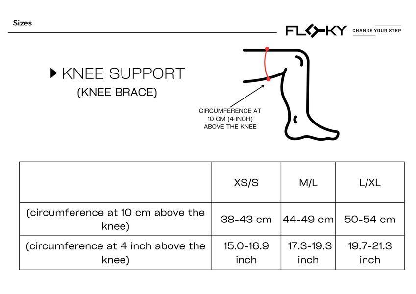 Биомеханический наколенник Floky KNEE Support (черный, для правой ноги, размер L-XL) 120822 фото
