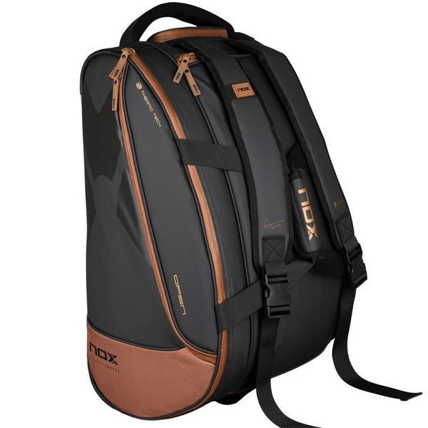 Сумка для паделу NOX LUXURY OPEN SERIES BLACK/BROWN PADEL BAG 120281 фото