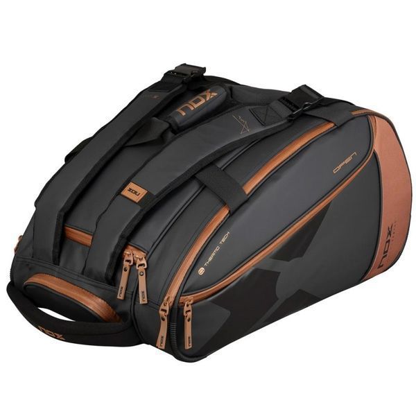 Сумка для паделу NOX LUXURY OPEN SERIES BLACK/BROWN PADEL BAG 120281 фото