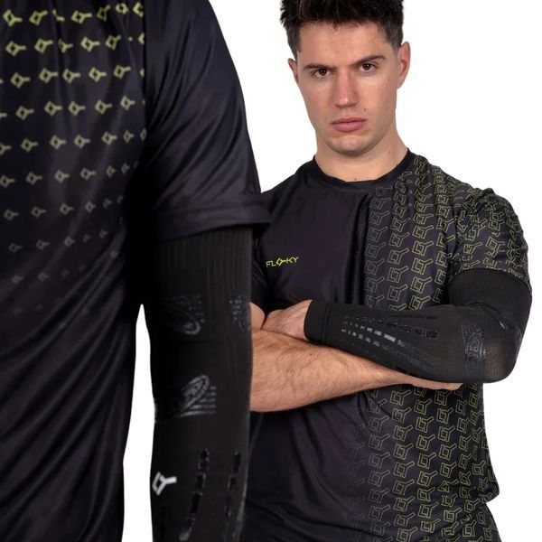 Компрессионный спортивный рукав Floky No Strain Evolution Black L-XL для падел-тенниса 120834 фото