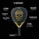 Ракетка для падел-тенісу Skull Padel V2090 Black Gold 24K 120337 фото 3