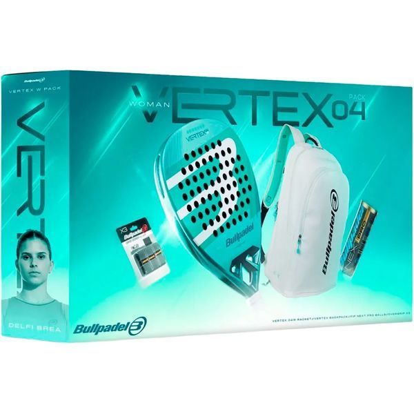 Набор  для падел-тенниса ракетка Bullpadel Vertex 04W 2026, рюкзак, мячи 112102 фото