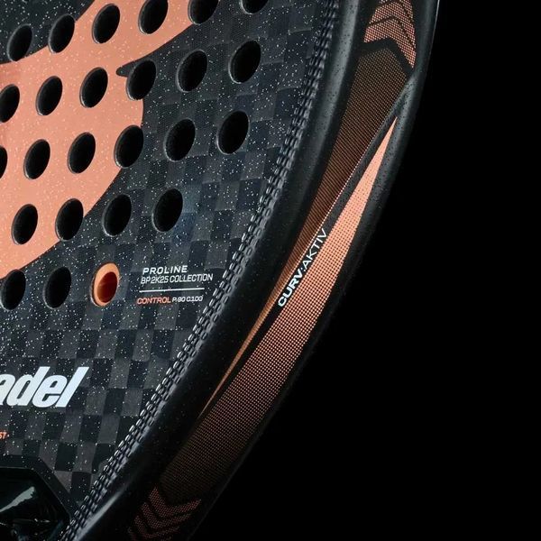 Ракетка для падел-тенісу Bullpadel VERTEX HYBRID 04 25 чорна/помаранчева 120028 фото
