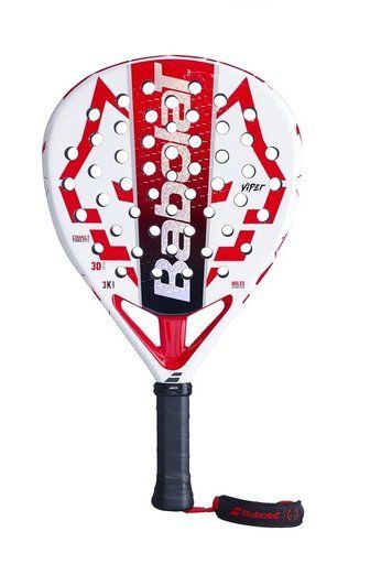 Ракетка для падел-тенниса Babolat 2025 Technical Viper  Juan Lebr&oacute;n белая с красным 120009 фото