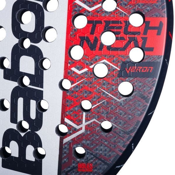 Ракетка падел-тенісу Babolat Technical Veron 2025 чорна/червона 120011 фото