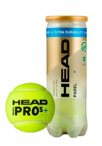 Мячи для падел-тенниса Head Padel PRO S+, 3 шт. 120131 фото