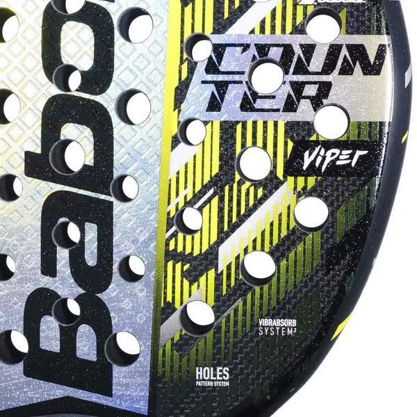 Ракетка падел-тенісу Babolat Counter Viper 2025 жовто-зелена 120013 фото