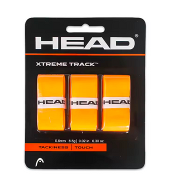 Обмотка (Overgrip) Head Xtremetrack (3 шт) для падел-тенисса, оранжевая 120459 фото