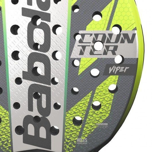 Ракетка для падел-тенниса Babolat Counter Viper желтая  120014 фото