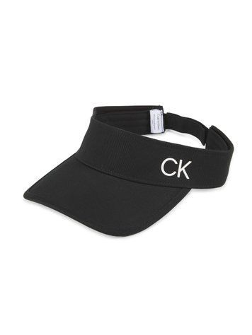 Кепка-козырек Calvin Klein, черная 120118 фото