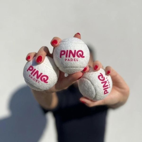 Мячи для падел-тенниса PINQ Padel Balls Pink 3 шт, White 120700 фото