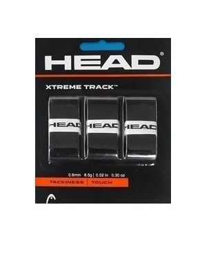 Обмотка (Overgrip) Head Xtremetrack (3 шт) для падел-тенисса, черная  120397 фото