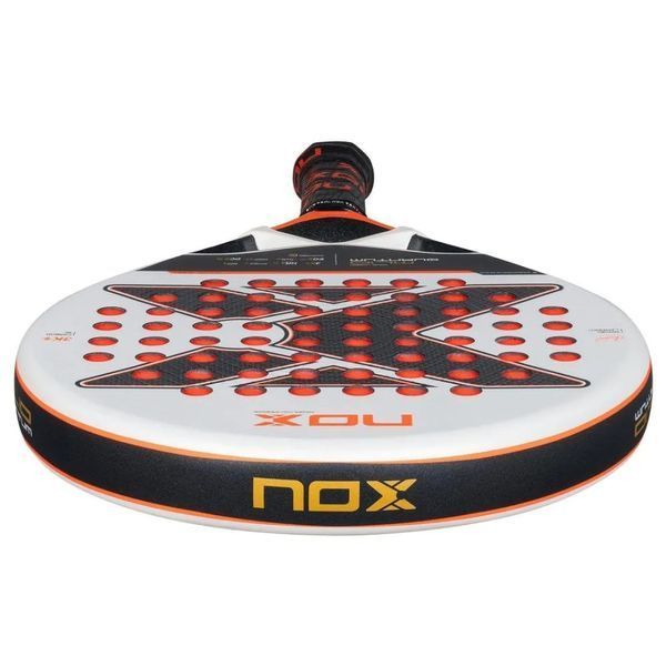 Ракетка для  падел-тенісу NOX ML10 QUANTUM 3K RACKET BY MIGUEL LAMPERTI  біла 120020 фото