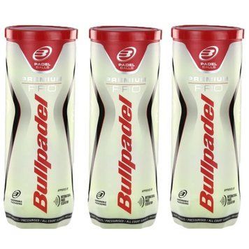 М'ячі для падел-тенісу Bullpadel PREMIUM PRO BOX 3 банки (9 шт) 120649 фото