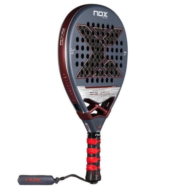 Ракетка для  падел-тенісу Nox AT10 GENIUS 12K RACKET BY AGUSTIN TAPIA 2025 сіра 120023 фото