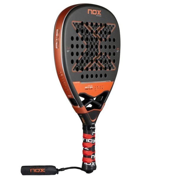 Ракетка для  падел-тенісу Nox AT10 GENIUS 12K RACKET BY AGUSTIN TAPIA 2025 сіра/помаранчева 120024 фото