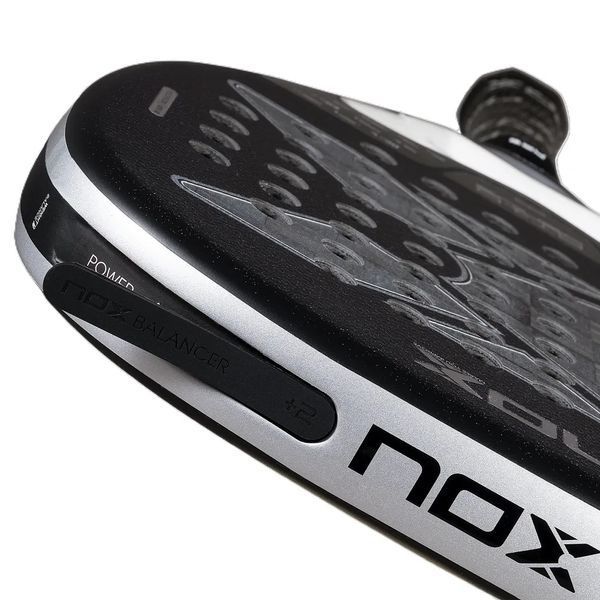 Ракетка для падел-тенісу NOX AT10 GENIUS ATTACK 18K ALUM BY AGUSTIN TAPIA, чорна 120086 фото