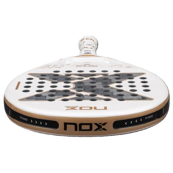 Ракетка для падел-тенісу NOX AT10 GENIUS 12K ALUM XTREM BY AGUSTIN TAPIA, біла 120088 фото