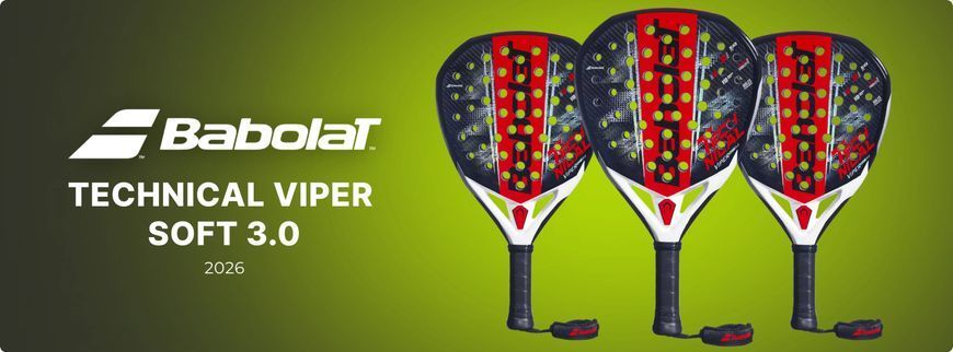 Ракетка для падел-тенниса Babolat Technical Viper Soft 3.0, 2026 120547 фото